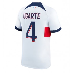 Paris Saint-Germain Manuel Ugarte #4 Udebanetrøje 2023-24 Kort ærmer